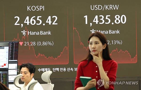 이번주 국내먹튀 주소에서의 하방 압력은 상당히 강할 것으로 예상된다. 사진=연합뉴스